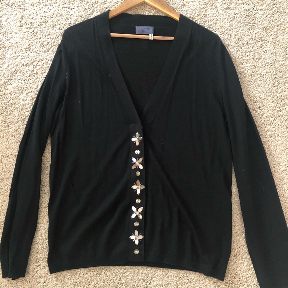 Lanvin light wool cartigan sweater